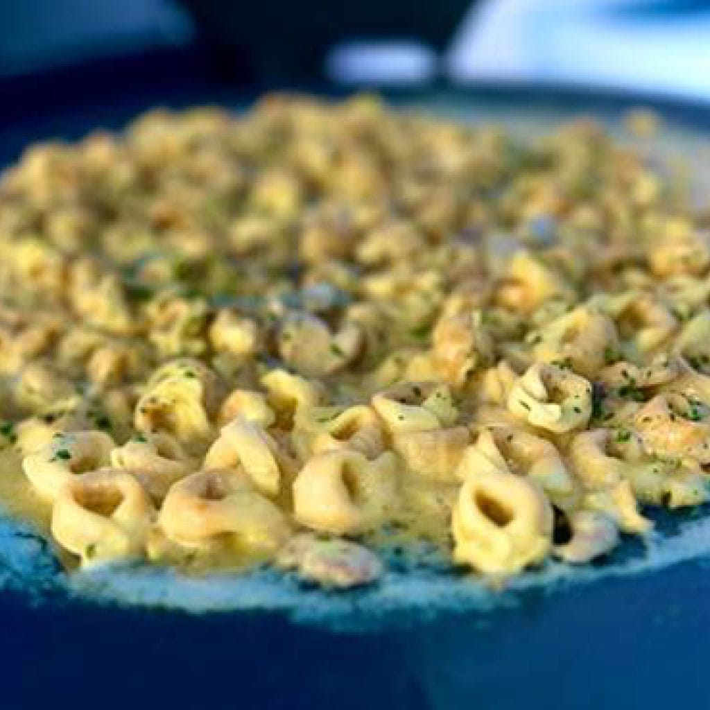 Tortellinipanna med örter & svamp